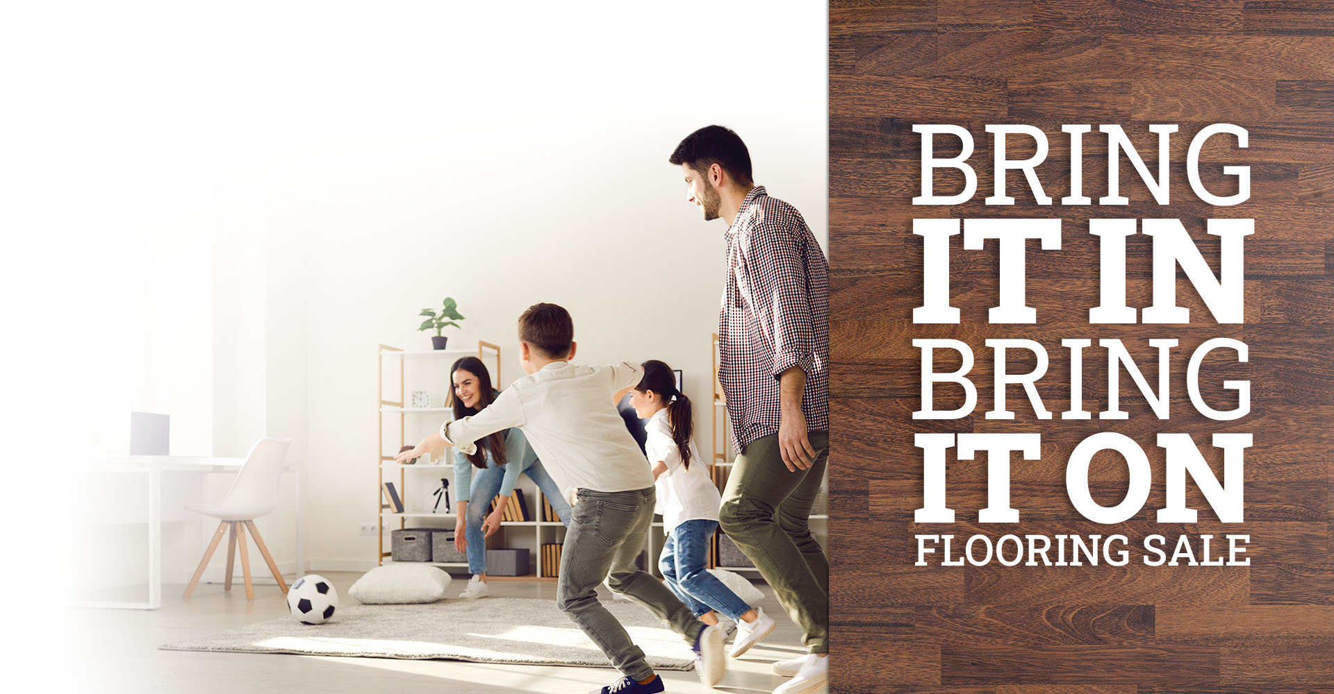 Dad dancing on new flooring